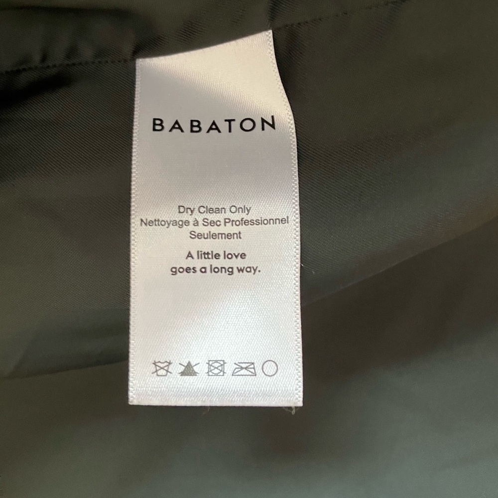 Babaton Fritz Faux Fur Jacket Size M Emerald Green Vegan Chubby Coat Cabincore - Picture 11 of 15